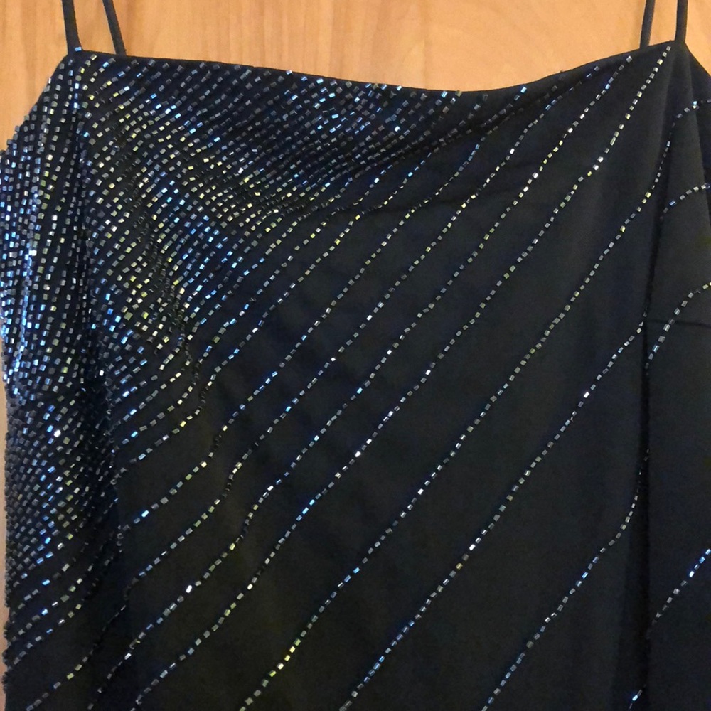 Vintage Black beaded evening gown